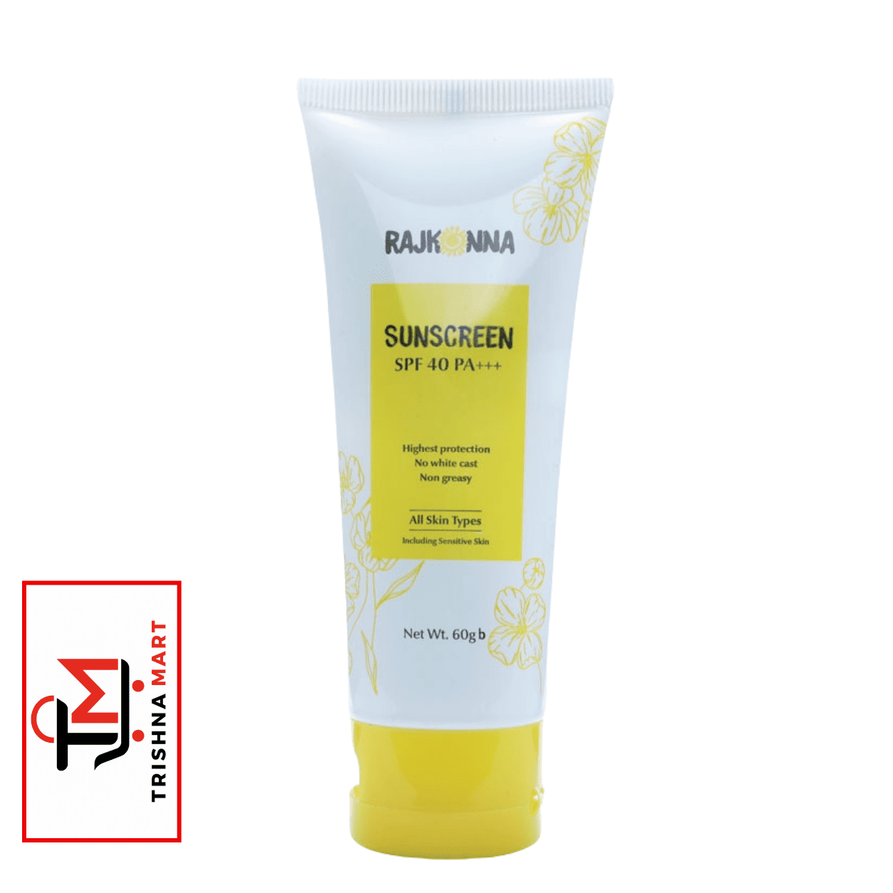 Rajkonna Sunscreen SPF 40 PA+++ – 60ml