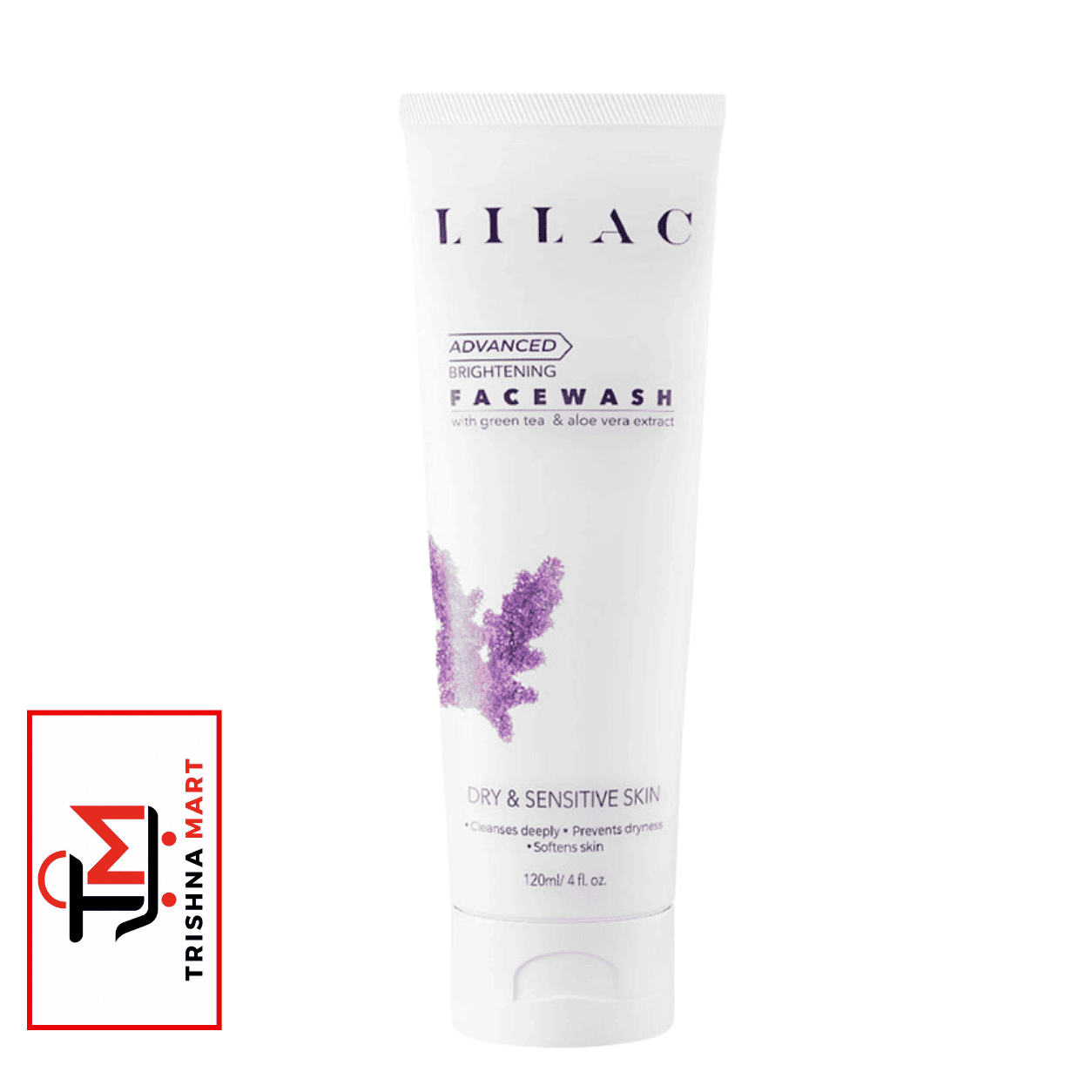 Lilac Brightening Face Wash (Dry & Sensitive Skin) – 120ml