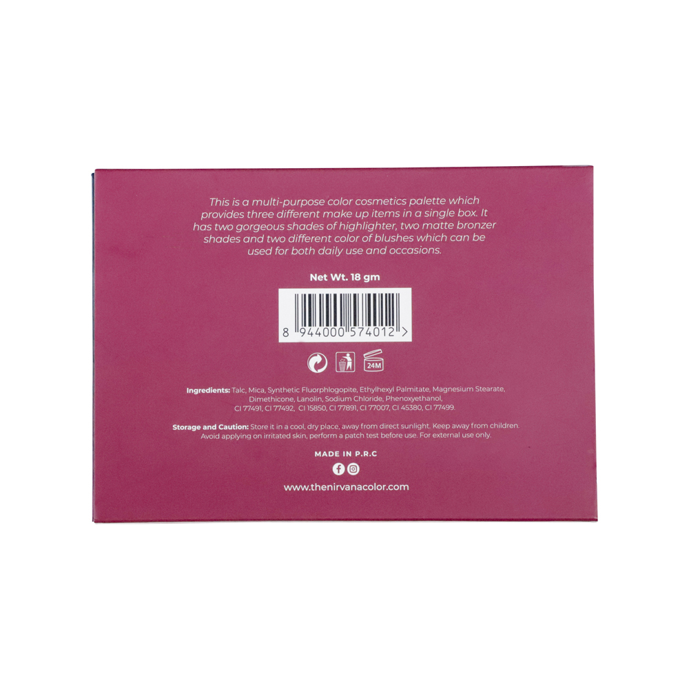 Nirvana Color Face Palette – Windy Monsoon – 18g